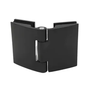 Customized Shower Beveled Edge Glass-to-Glass Connector Hinge Solid Zamak With Cover Plate